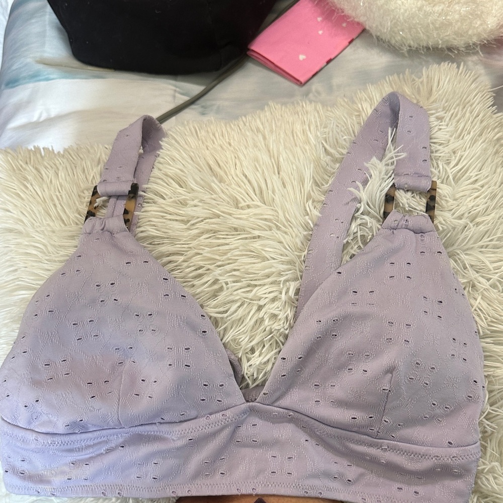 No Boundaries Lavender Eyelet Bralette